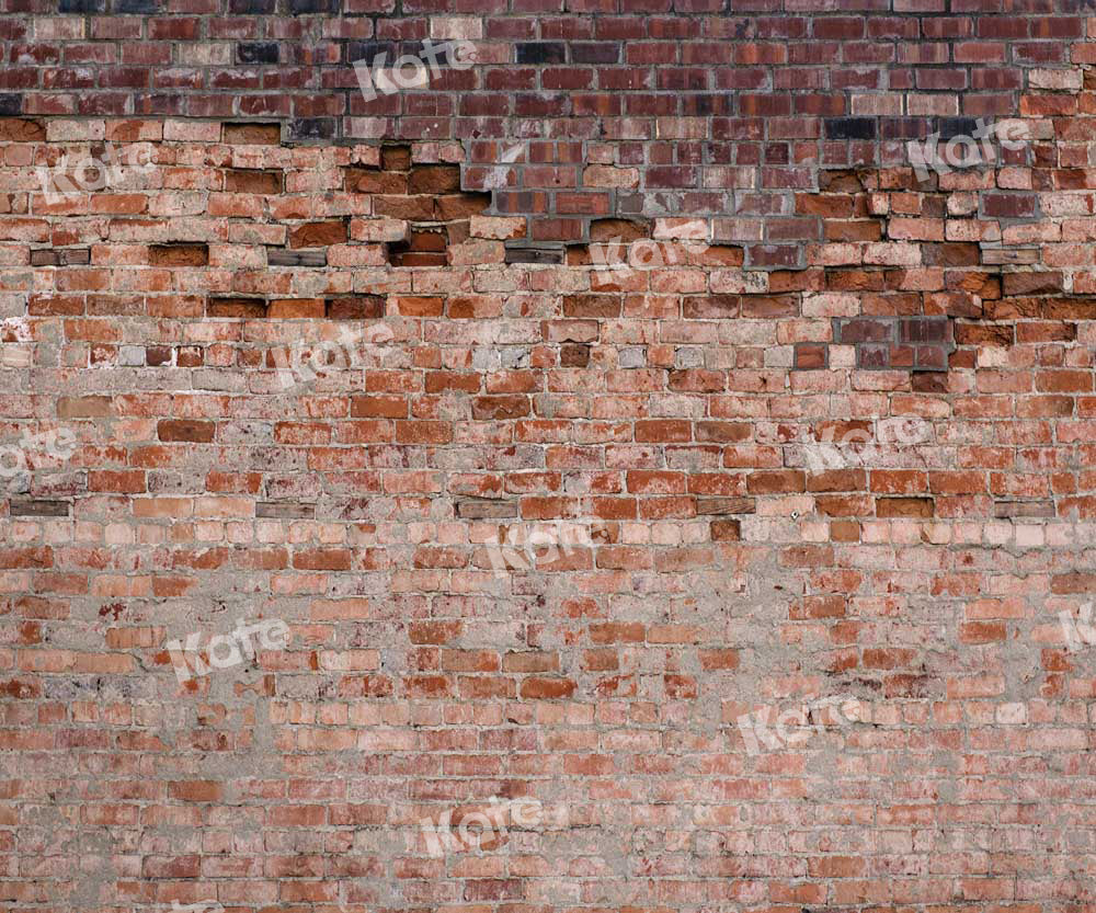 Kate Old Shabby Brick Wall Backdrop Designed by Kate Image