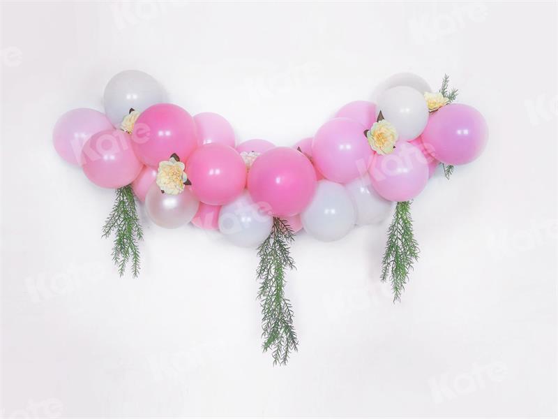 Kate Summer Backdrop Balloons White Wall Birthday for Photography