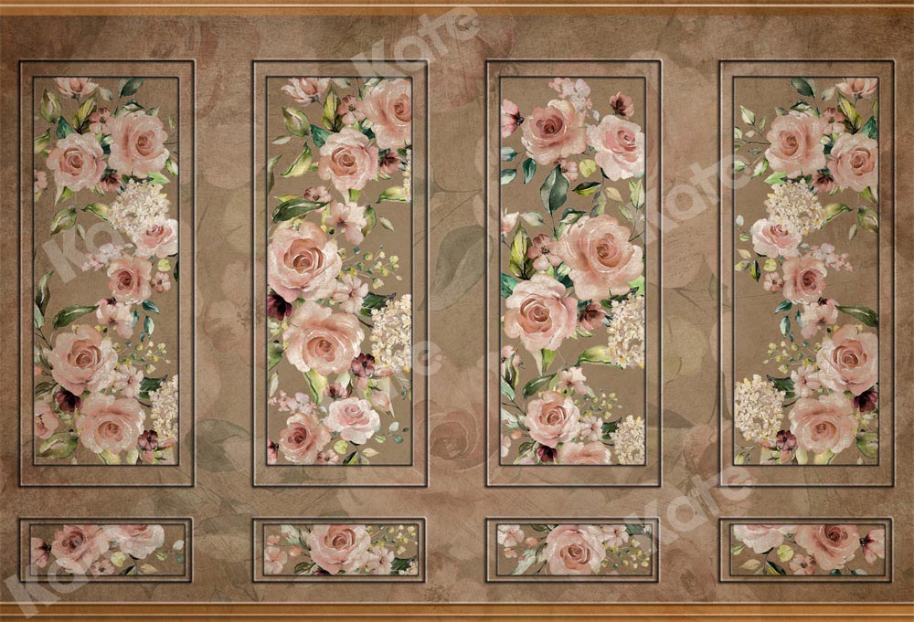 Kate Retro Wall Backdrop Fine Art Floral Designed by Chain Photography