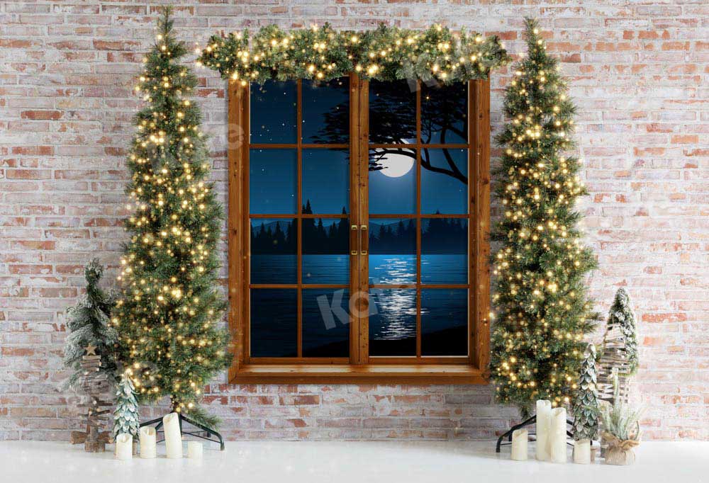 Kate Christmas Outwindow Backdrop Night Designed by Emetselch