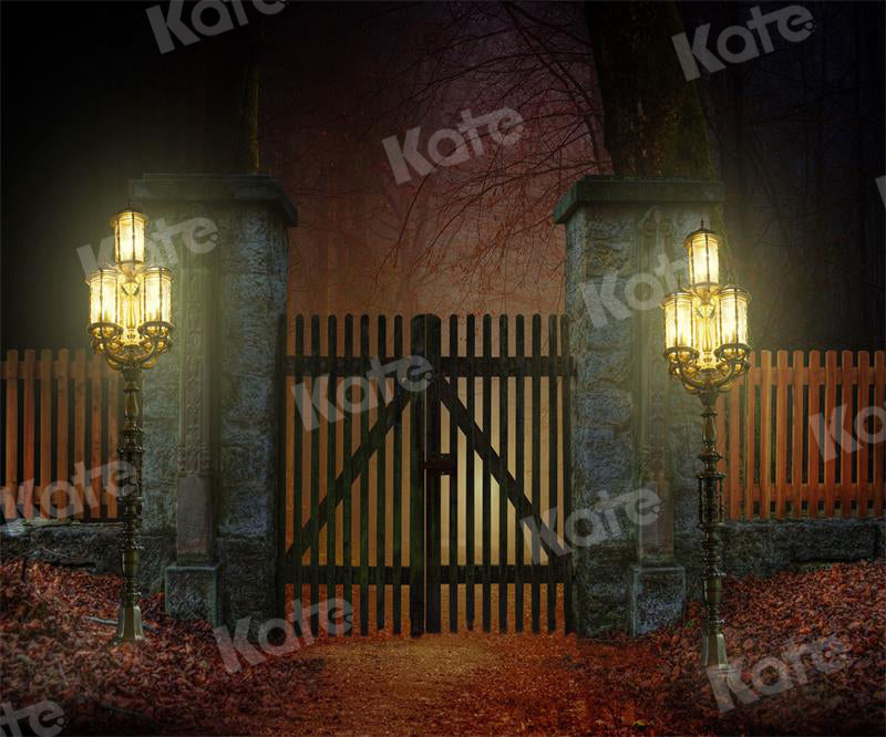 Kate Halloween Backdrop Manor Gate for Photography