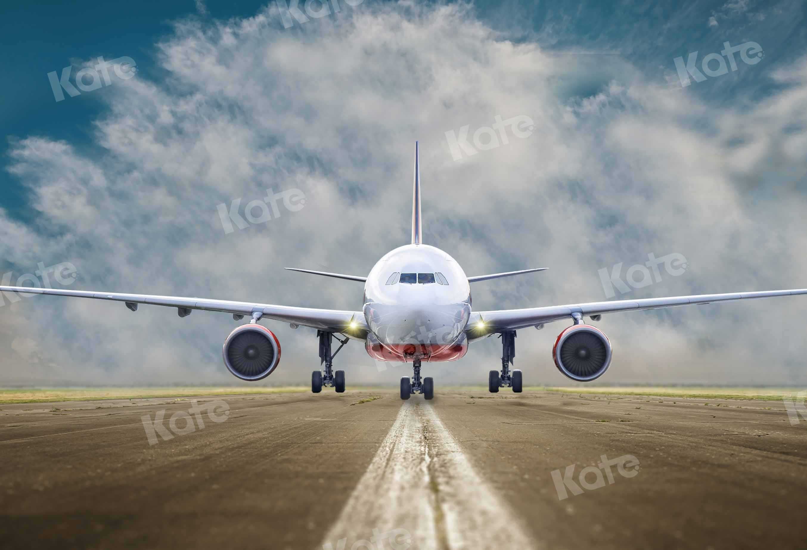 Kate Plane Backdrop Airport Runway Designed by Chain Photography