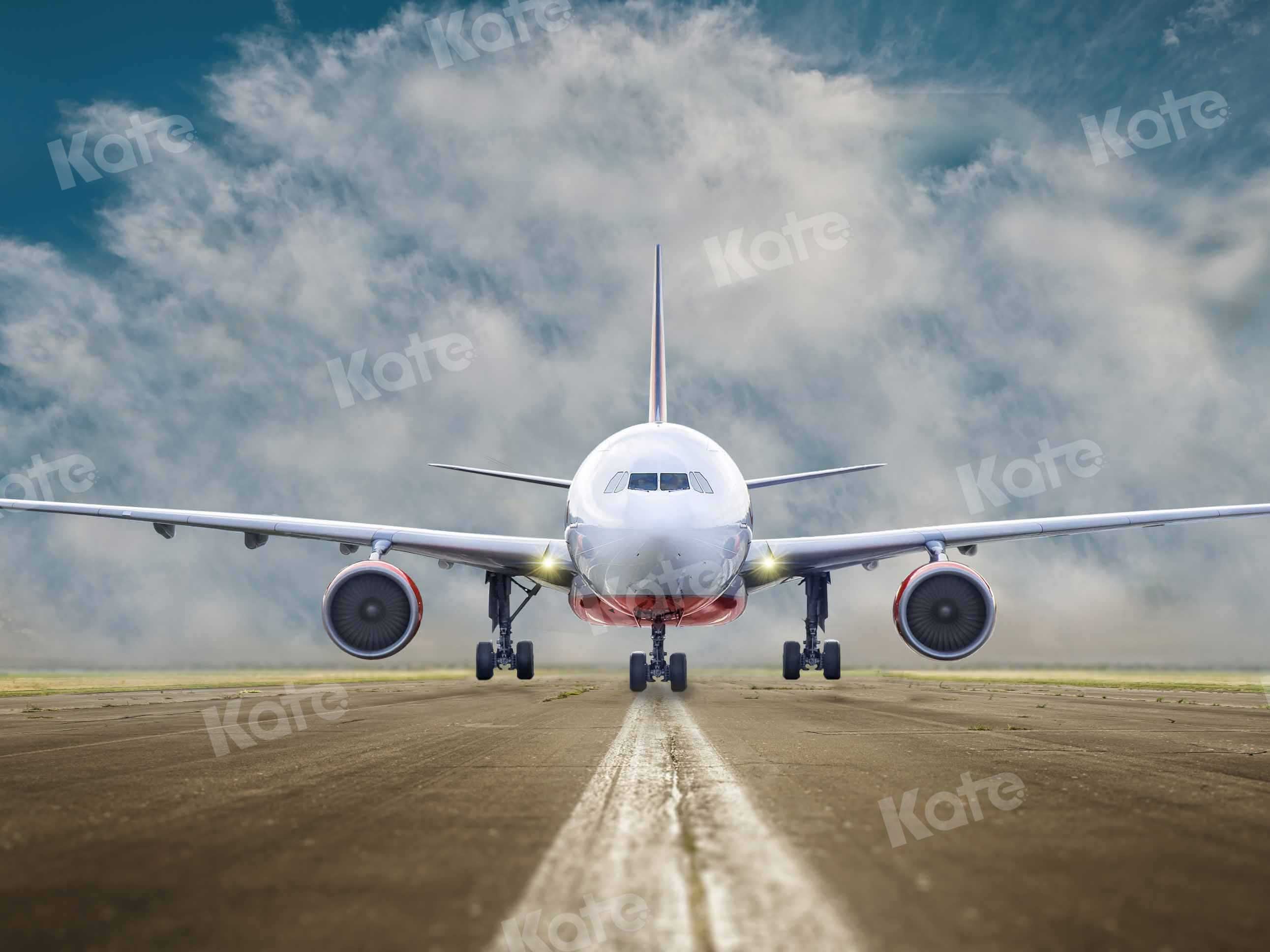 Kate Plane Backdrop Airport Runway Designed by Chain Photography