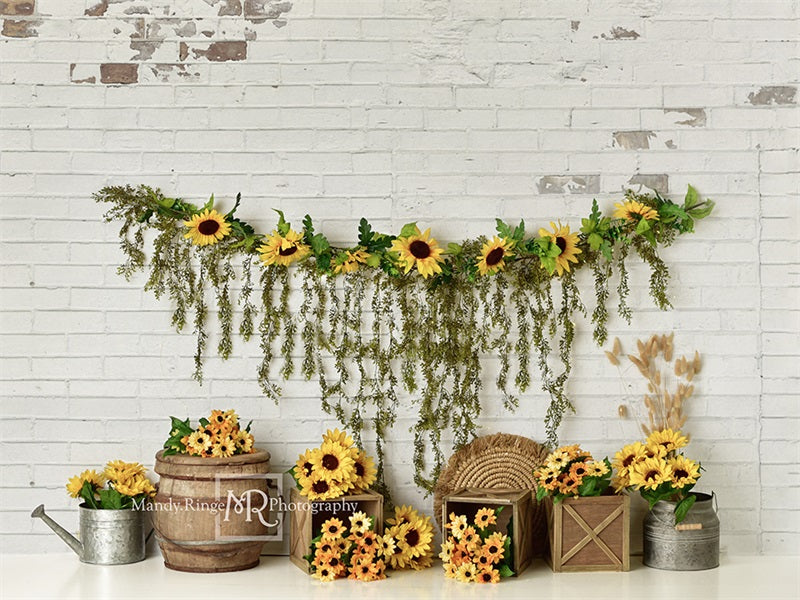 Kate Country Sunflowers Backdrop Designed by Mandy Ringe Photography