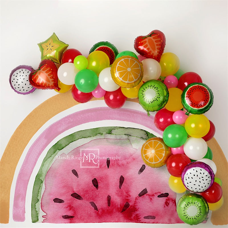 Kate Tutti Frutti Birthday Backdrop Designed by Mandy Ringe Photography