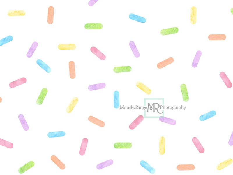 Kate Watercolor Sprinkles Backdrop Designed by Mandy Ringe Photography