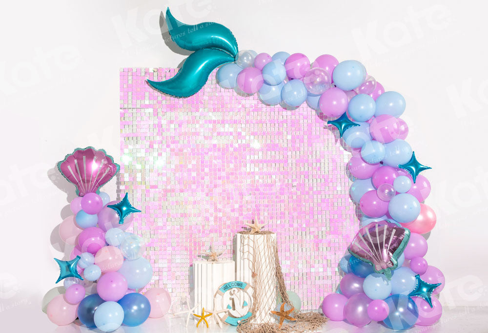 Kate Summer Backdrop Mermaid Birthday Designed by Emetselch