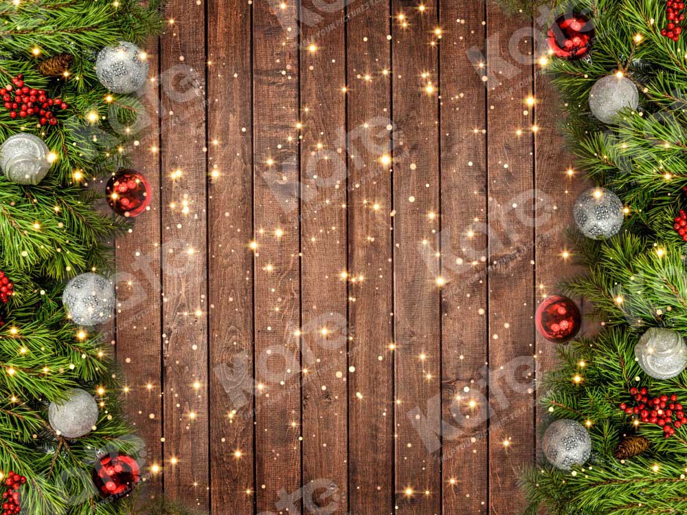Kate Christmas Board Backdrop Lightning Wood Designed by Chain Photography