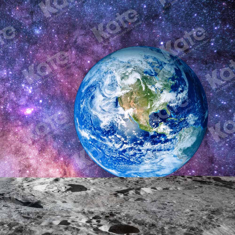 Kate Birthday Galaxy Backdrop Astronaut Earth Designed by Chain Photography