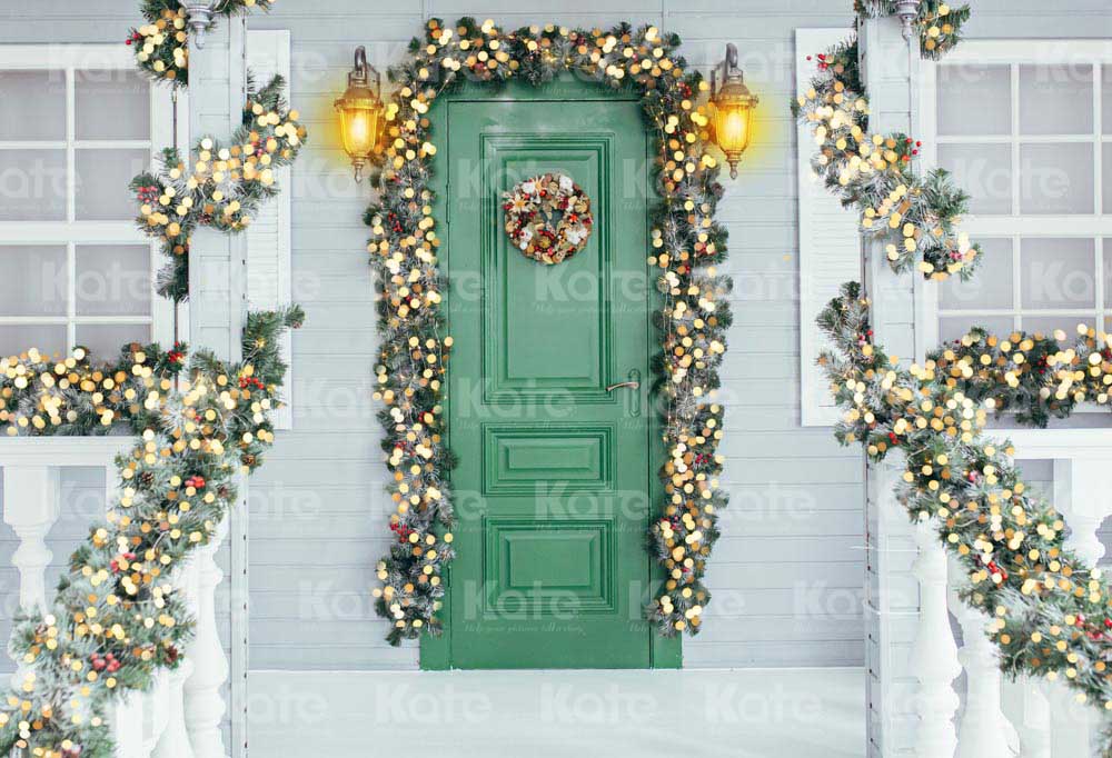 Kate Christmas Flower Vine Backdrop Door Designed by Chain Photography