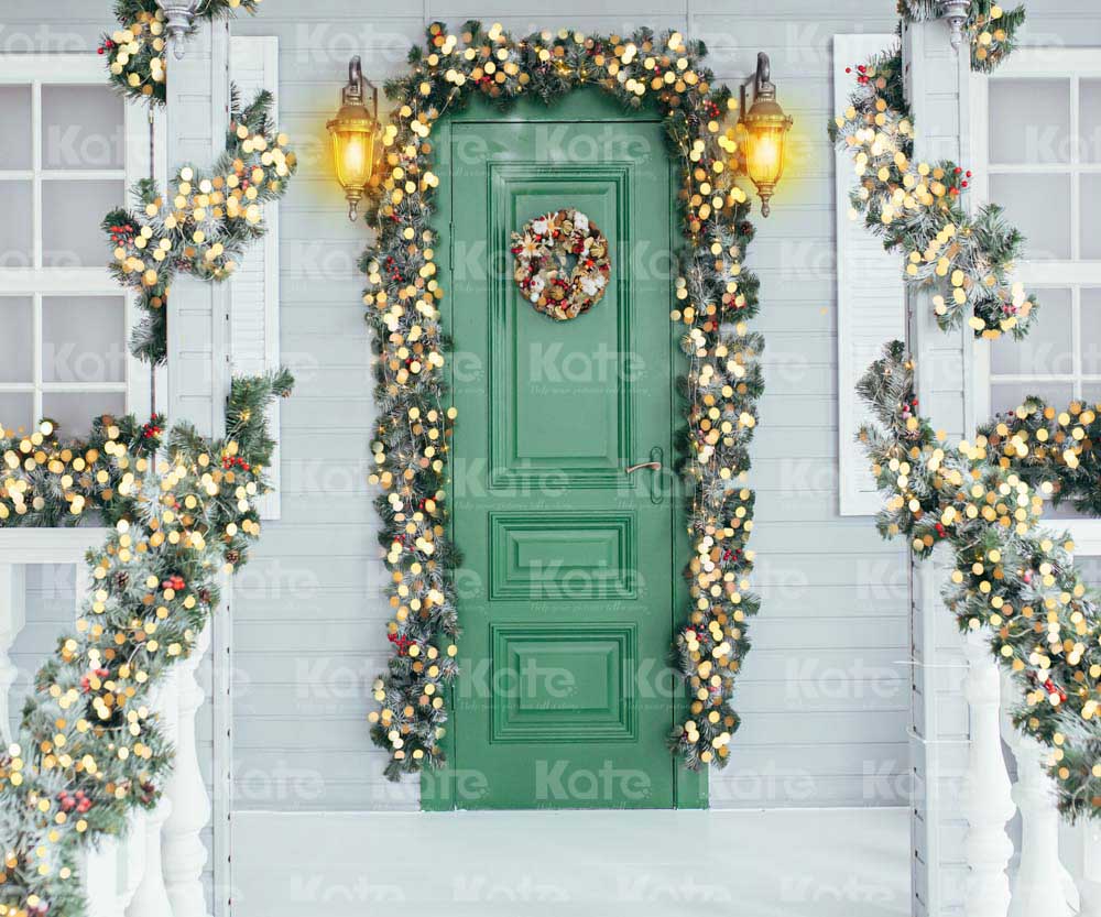 Kate Christmas Flower Vine Backdrop Door Designed by Chain Photography