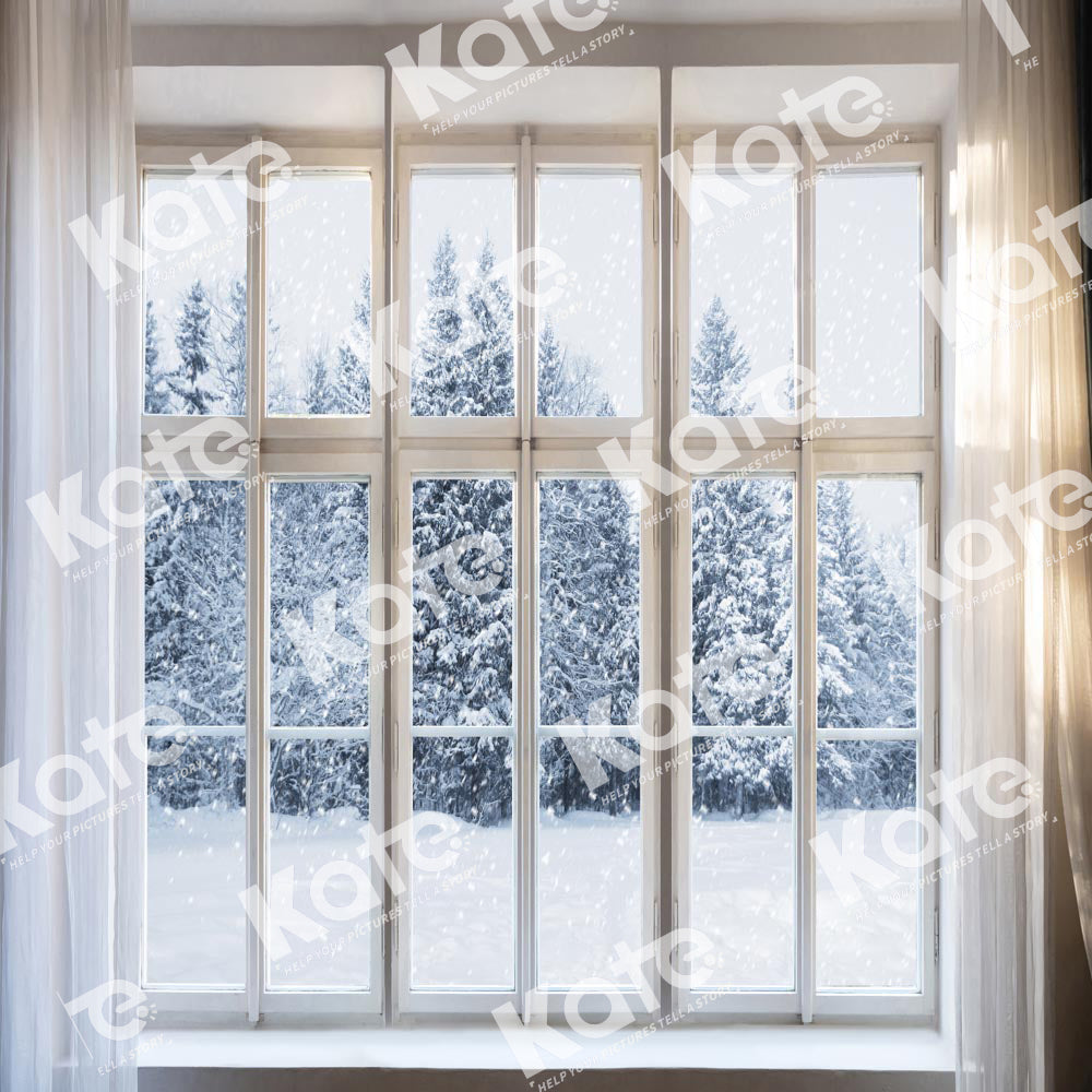 Kate Winter Outwindow Snowing Backdrop Designed by Chain Photography