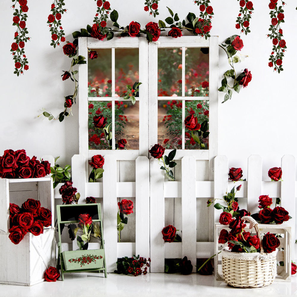 Kate Rose Garden Floral Backdrop for Photography
