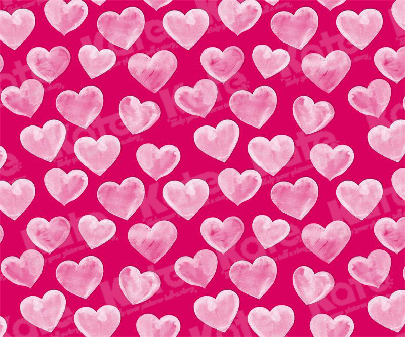 Kate Valentine's Day Pink Love Repeat Backdrop for Photography