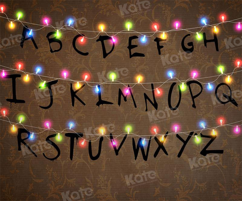 Kate Back to School Backdrop Light Alphabet Letter for Photography