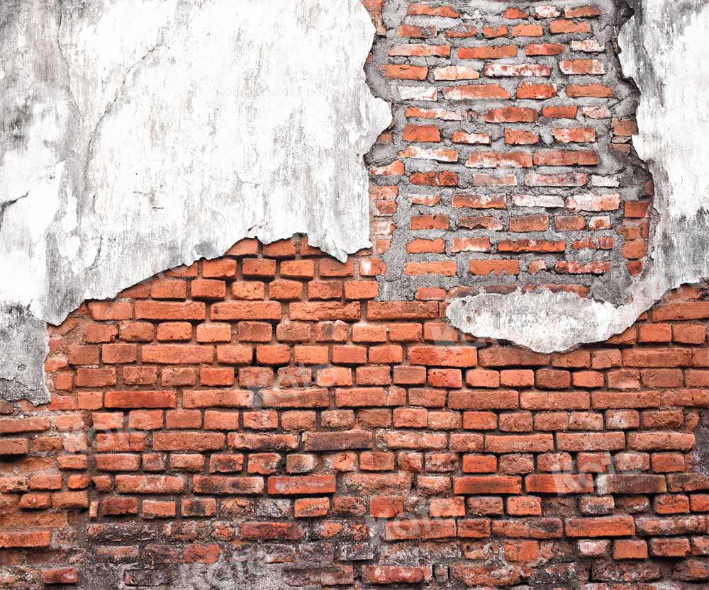 Kate Shabby Retro Brick Wall Backdrop Designed by Kate Image