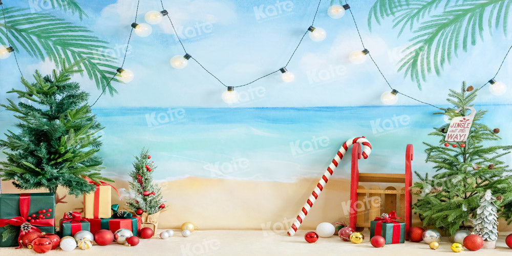Kate Christmas In Summer Beach Gifts Backdrop Designed by Emetselch
