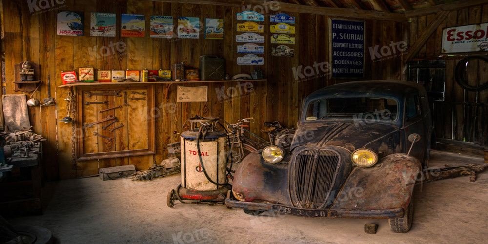 Kate Garage Mechanic Repair Shop Backdrop Designed by Chain Photography
