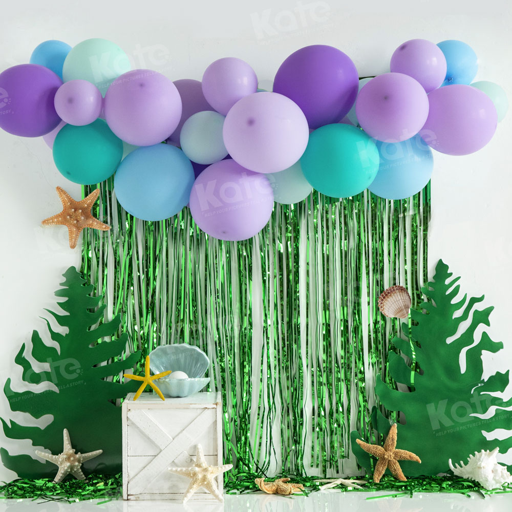 Kate Underwater World Balloons Cake Smash Backdrop Designed by Emetselch