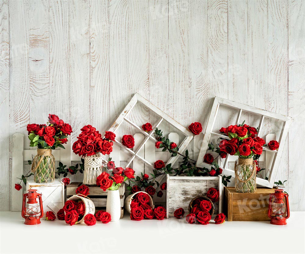 Kate Valentine's Day Rose Birthday Backdrop Designed by Emetselch