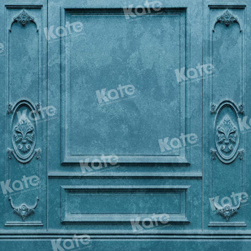 Kate Retro Blue Texture Wall Backdrop Designed by Kate Image