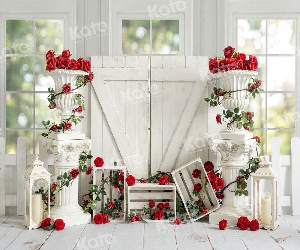 Kate Spring Valentine's Day Indoor Rose Backdrop Designed by Emetselch