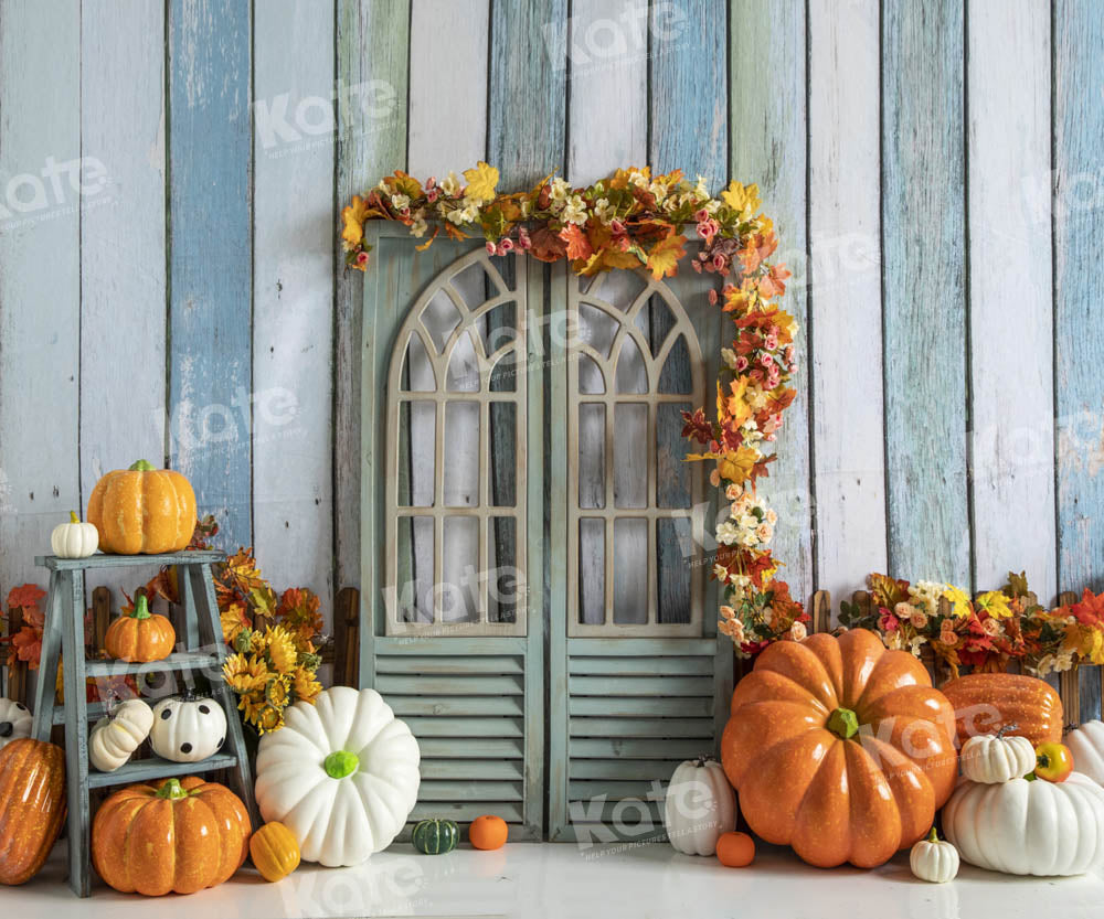 Kate Autumn Pumpkins Harvest Backdrop Designed by Emetselch