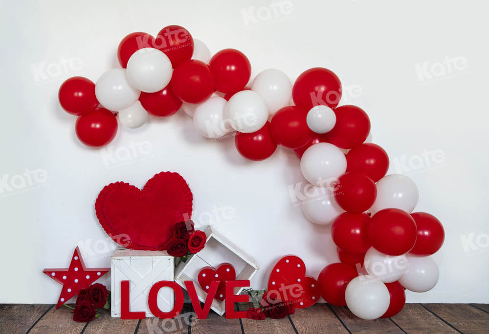 Kate Valentine's Day Love Arch Balloons Backdrop Designed by Emetselch