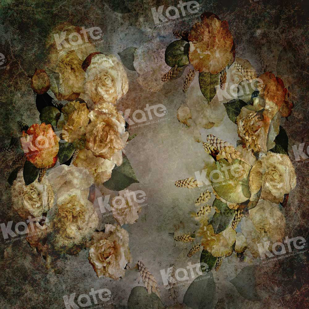 Kate Retro Floral Fine Art Backdrop Designed by Chain Photography