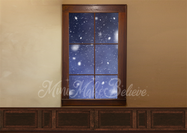 Kate Vintage Plain-Christmas Snow Wall Backdrop Designed by Mini MakeBelieve