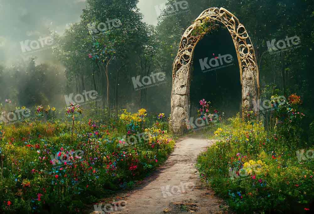 Kate Spring Flower Garden Arch Backdrop Designed by Chain Photography