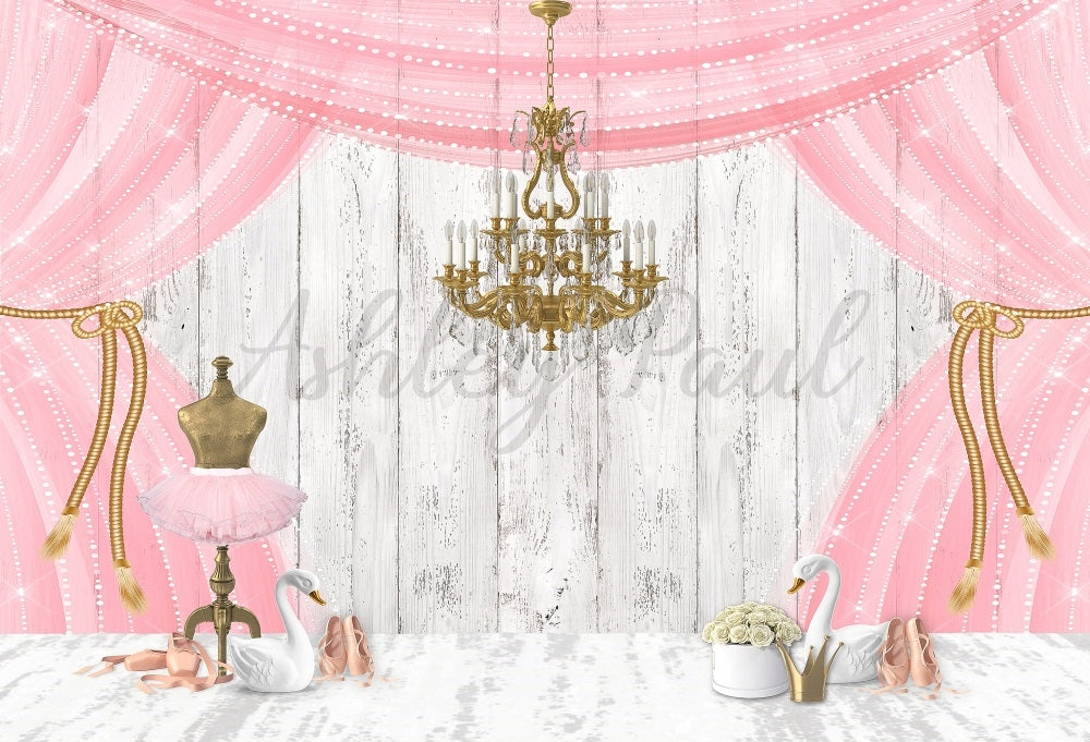 Kate Pink Ballet Stage Backdrop Designed by Ashley Paul