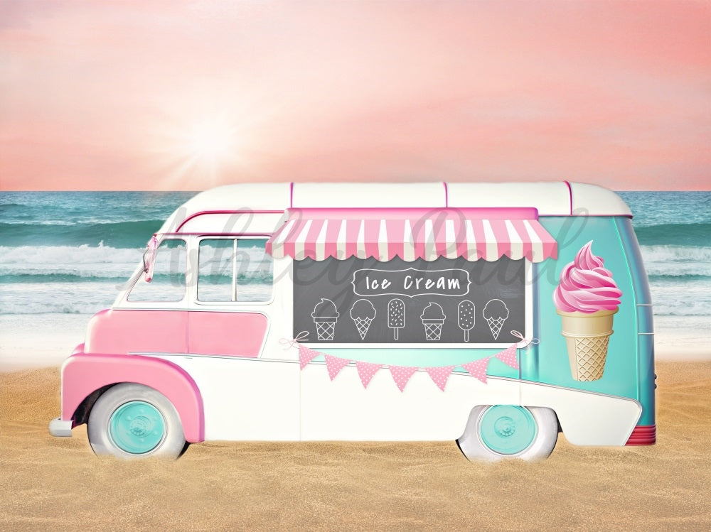 Kate Ice Cream Truck Backdrop Designed by Ashley Paul