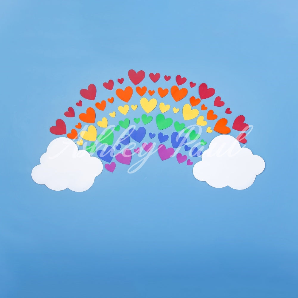 Kate Heart Rainbow Backdrop Designed by Ashley Paul