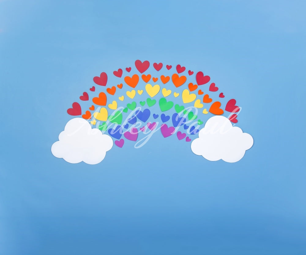 Kate Heart Rainbow Backdrop Designed by Ashley Paul