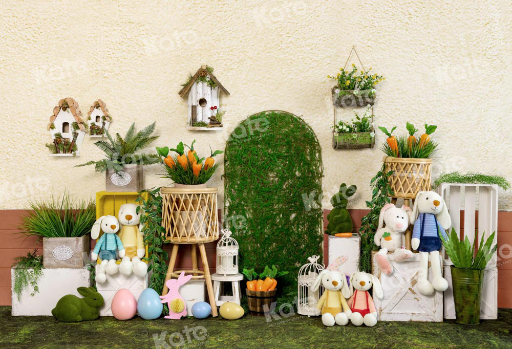 Kate Easter Bunny Garden Backdrop Designed by Emetselch