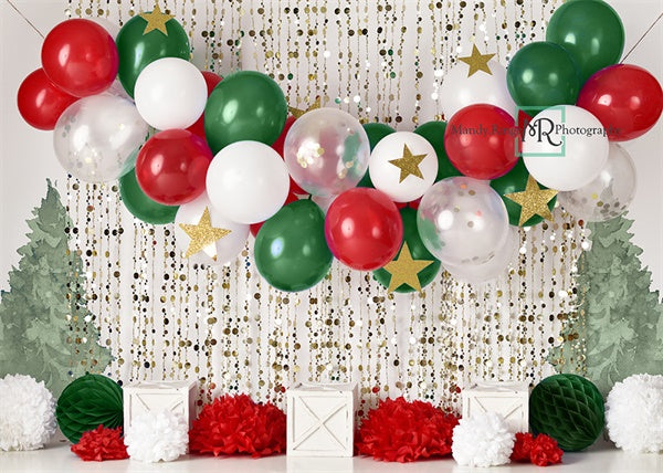 Kate Holiday Party Backdrop Designed by Mandy Ringe Photography