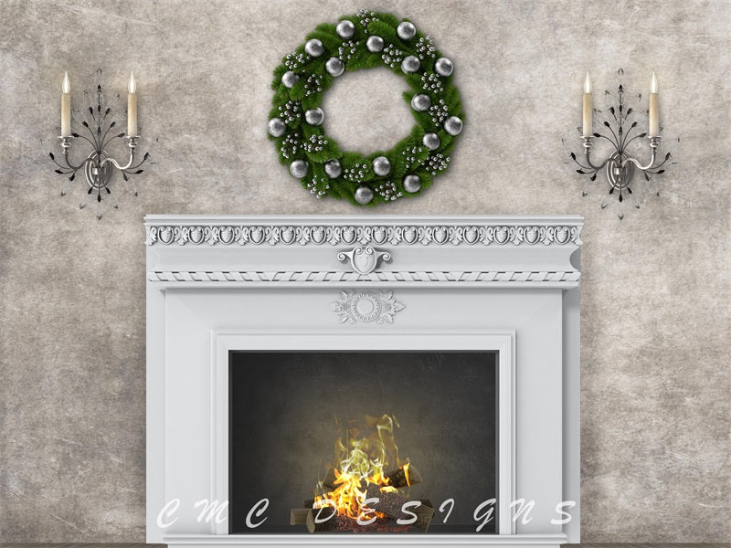 Kate Elegant Holiday Mantle Backdrop Designed by Candice Compton