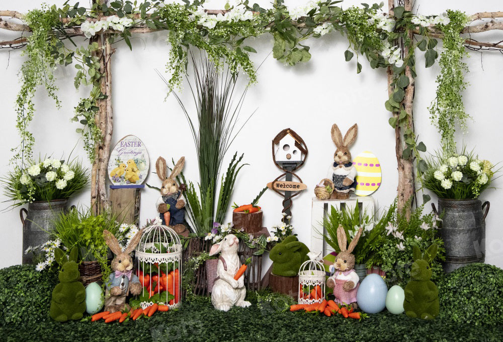 Kate Easter Bunny Jungle Backdrop for Photography