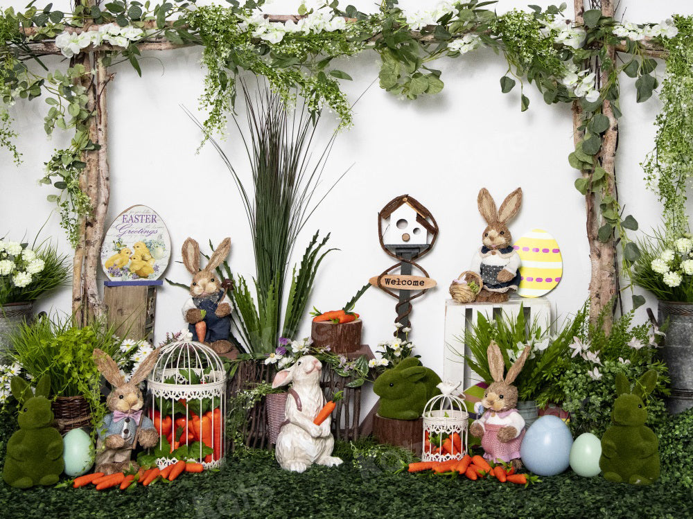 Kate Easter Bunny Jungle Backdrop for Photography