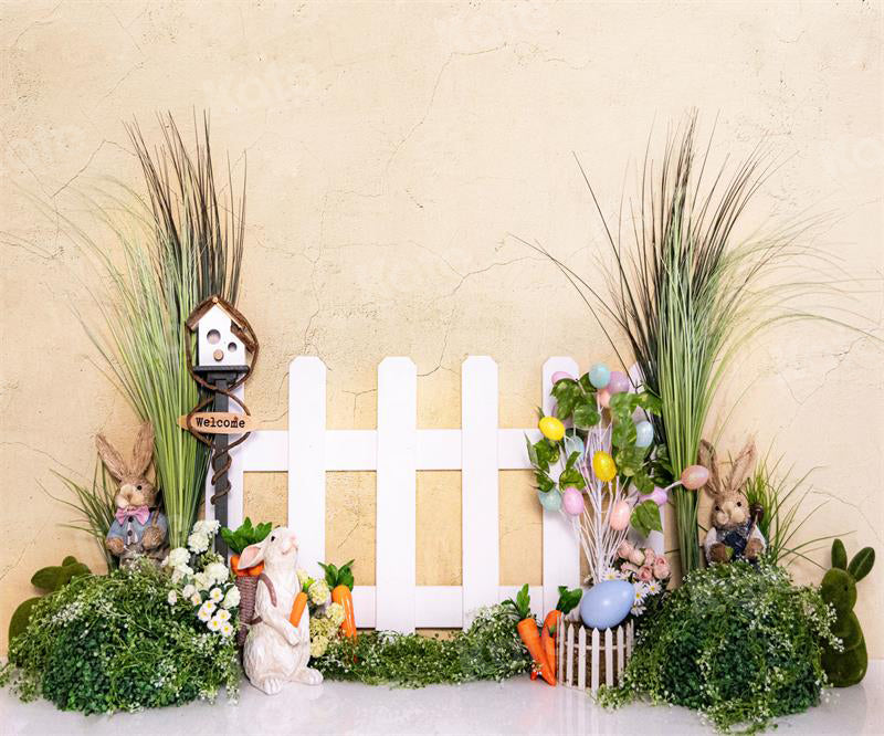 Kate Easter Garden Fence Backdrop for Photography