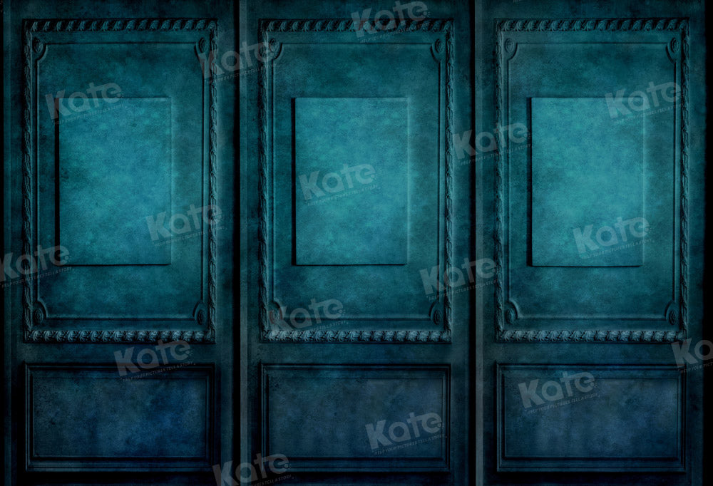Kate Dark Blue Green Retro Wall Backdrop Designed by Kate Image