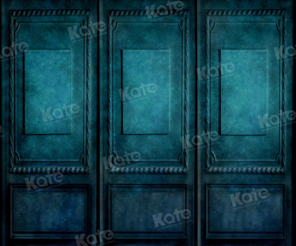 Kate Dark Blue Green Retro Wall Backdrop Designed by Kate Image