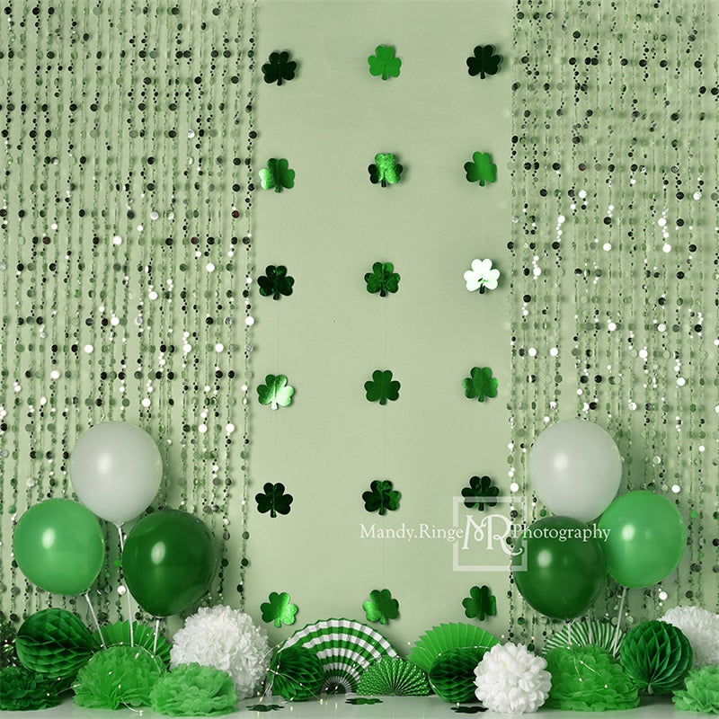 Kate St. Patrick's Day Shamrock Party Backdrop Designed by Mandy Ringe Photography