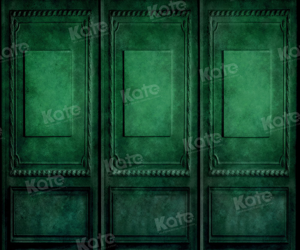 Kate Vintage Retro Green Wall Dark Backdrop Designed by Chain Photography
