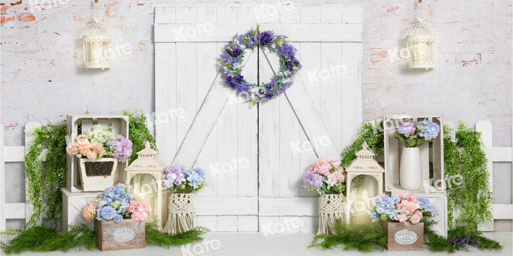Kate Spring Easter Flower Barn Backdrop Designed by Emetselch