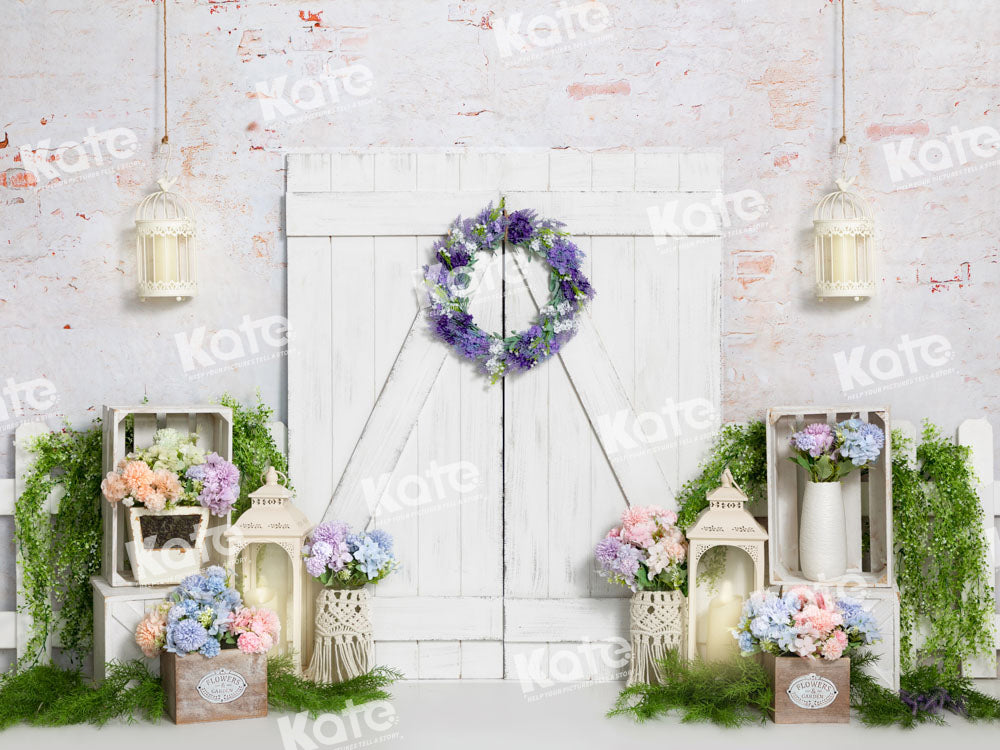 Kate Spring Easter Flower Barn Backdrop Designed by Emetselch