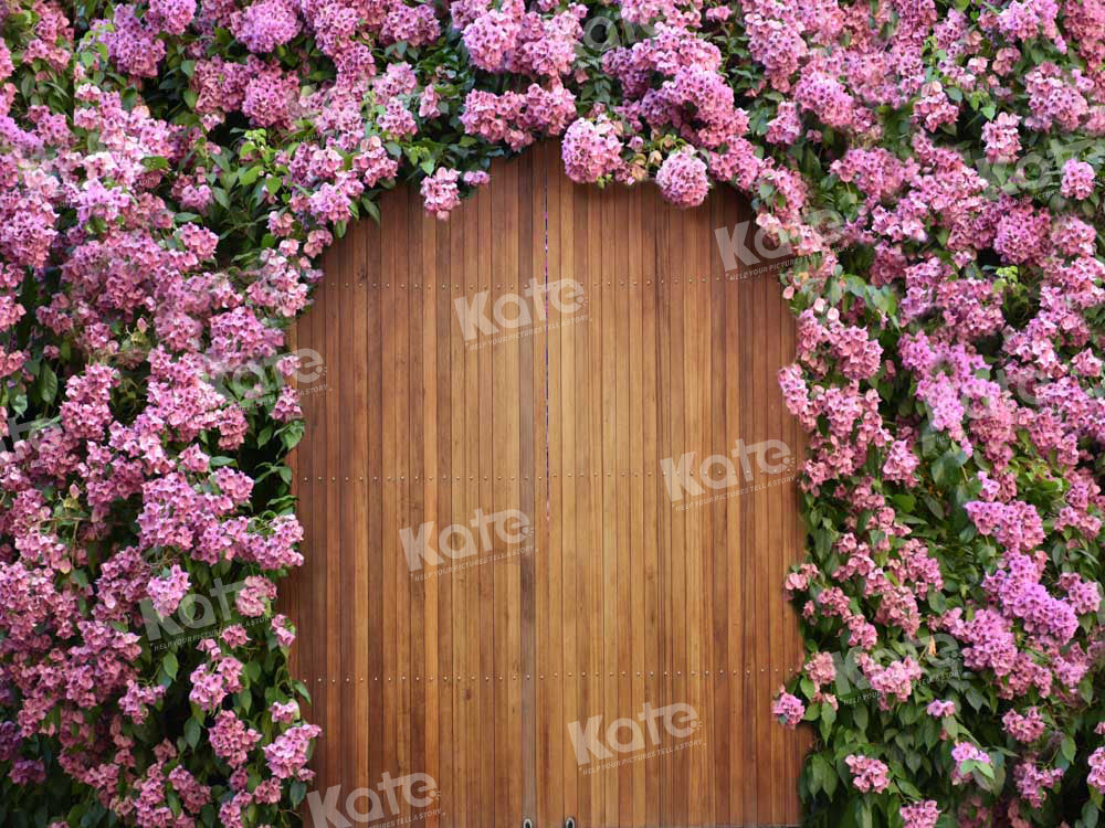Kate Spring Flower Wall Garden Gate Backdrop Designed by Chain Photography