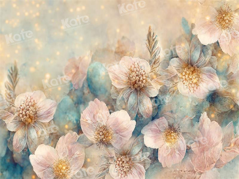 Kate Spring Fine Art Painting Blooming Flower Backdrop for Photography