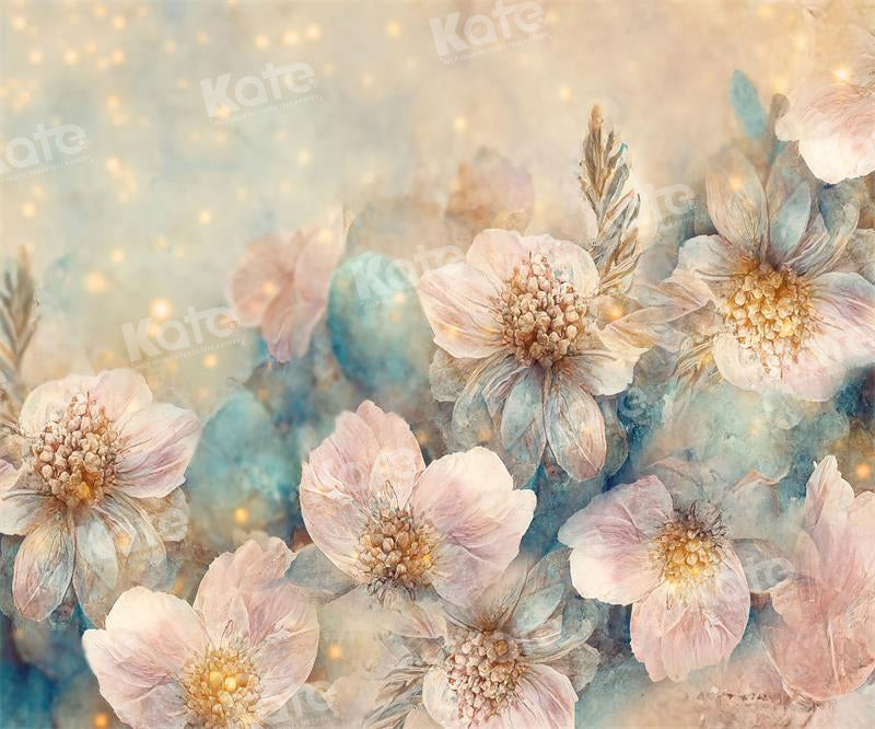 Kate Spring Fine Art Painting Blooming Flower Backdrop for Photography